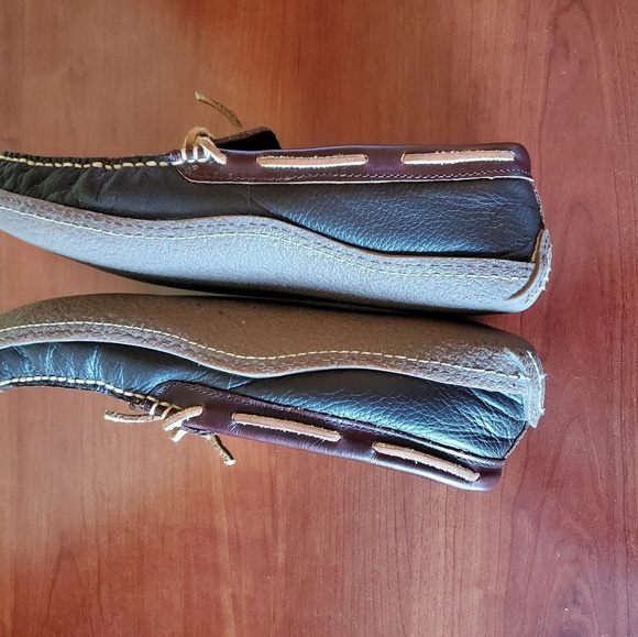 L.L. Bean Brown Leather Slippers Size 11 - Picture 6 of 7